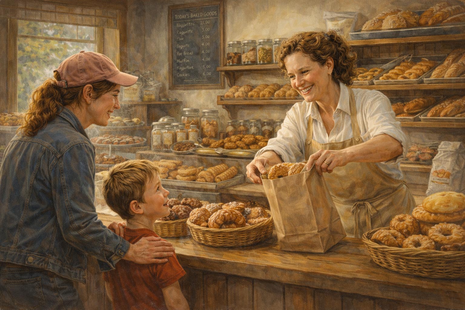 A smiling small business owner